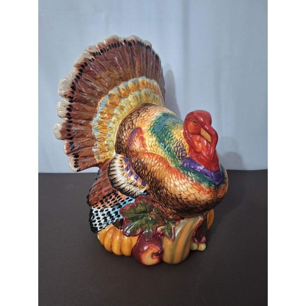 Astor & Lane 12" Domestic Turkey Thanksgiving Table Centerpiece Figurine Decor